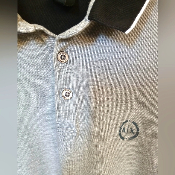 A|X Armani Exchange Men's Accent Small Circle Logo Polo Shirt Size XXL - Picture 5 of 7
